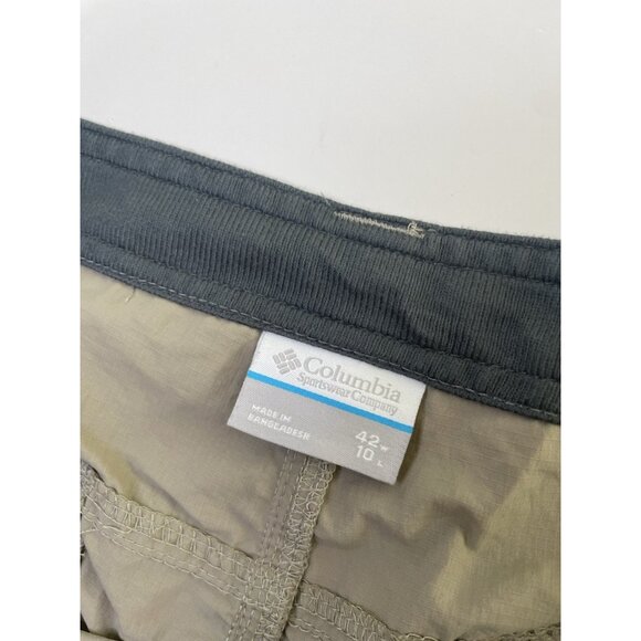 COLUMBIA Mens Cargo Shorts Khaki Nylon 42” 10L XL - Picture 3 of 7